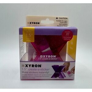Xyron Create-a-Sticker‎ Machine 1.5 Inch Pink Permanent Adhesive XRN150 New